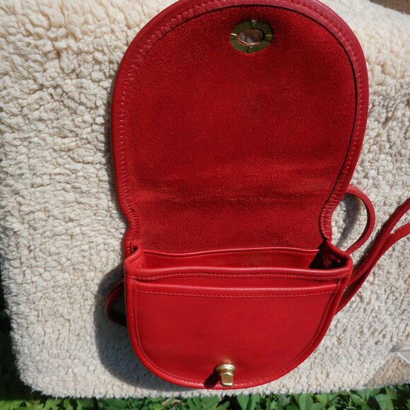 Vintage Coach NYC Mini Bag EUC Pre 1994, 9825 in Red - Picture 6 of 9
